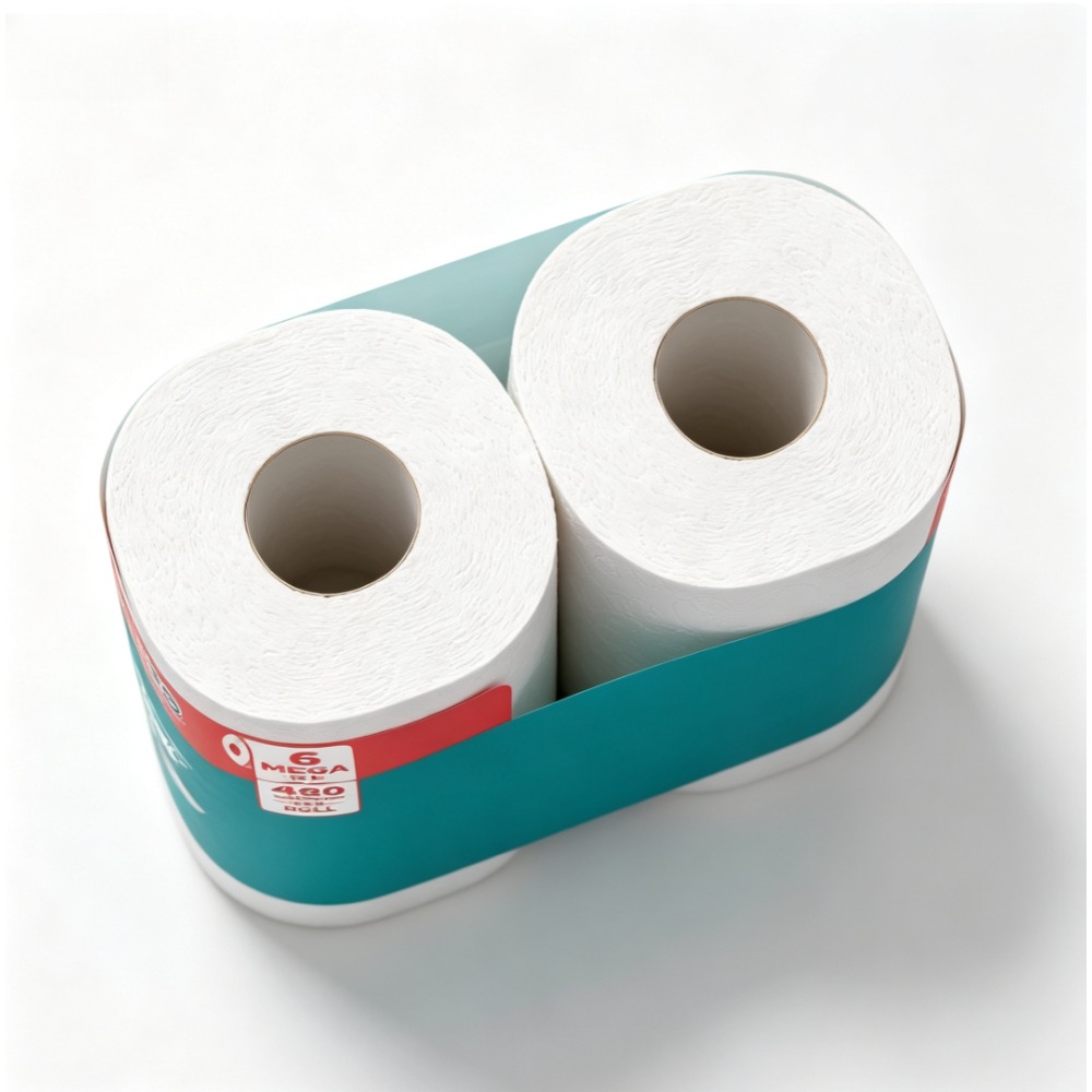 Home Bathroom Toilet - 2-laags toiletpapier, 6 Mega XL rollen,
