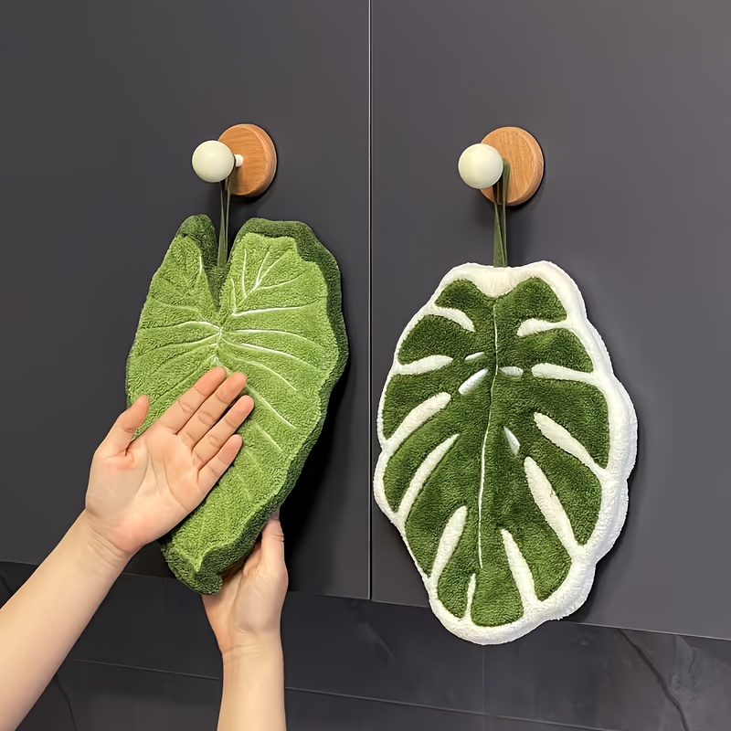 Home Bathroom Accessories - Bladhanddoek Badkameraccessoires Absorberende keukenhanddoek Zachte handdoek
