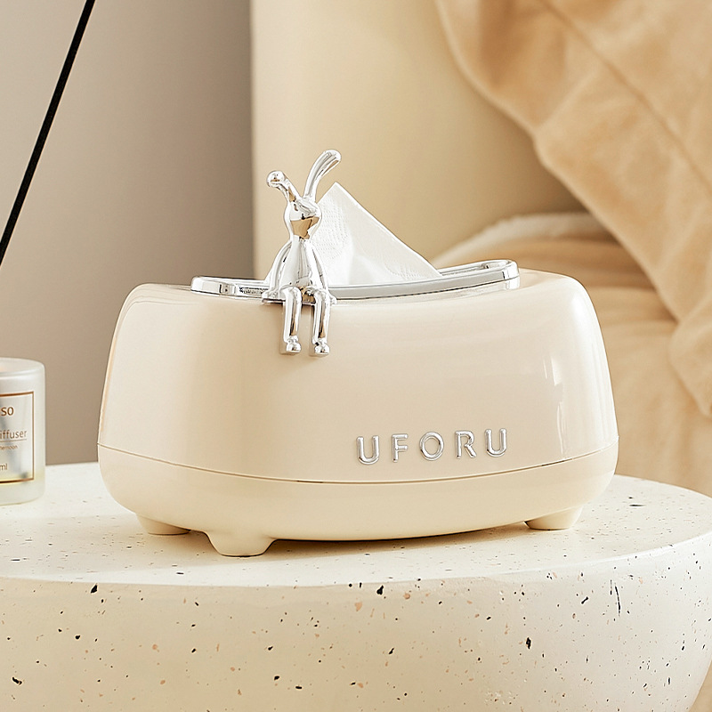 Home Bathroom Paper Towels - Uforu Multifunctionele Tissue Box Spring-Lift Dispenser