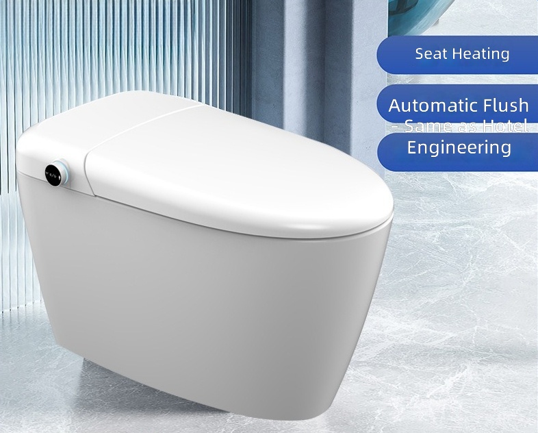 Home Bathroom Toilet - Verwarmde slimme toiletbril, automatische spoeling, spoeling