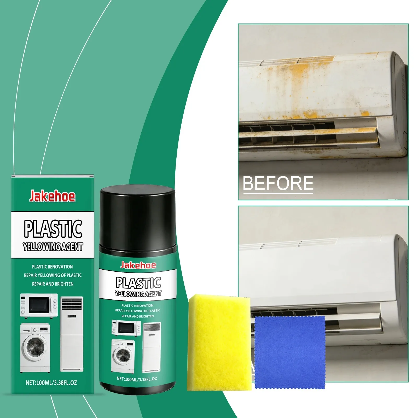 Home Bathroom Repair - Huishoudelijk plastic opknappingsmiddel Verwijdering van vergeling