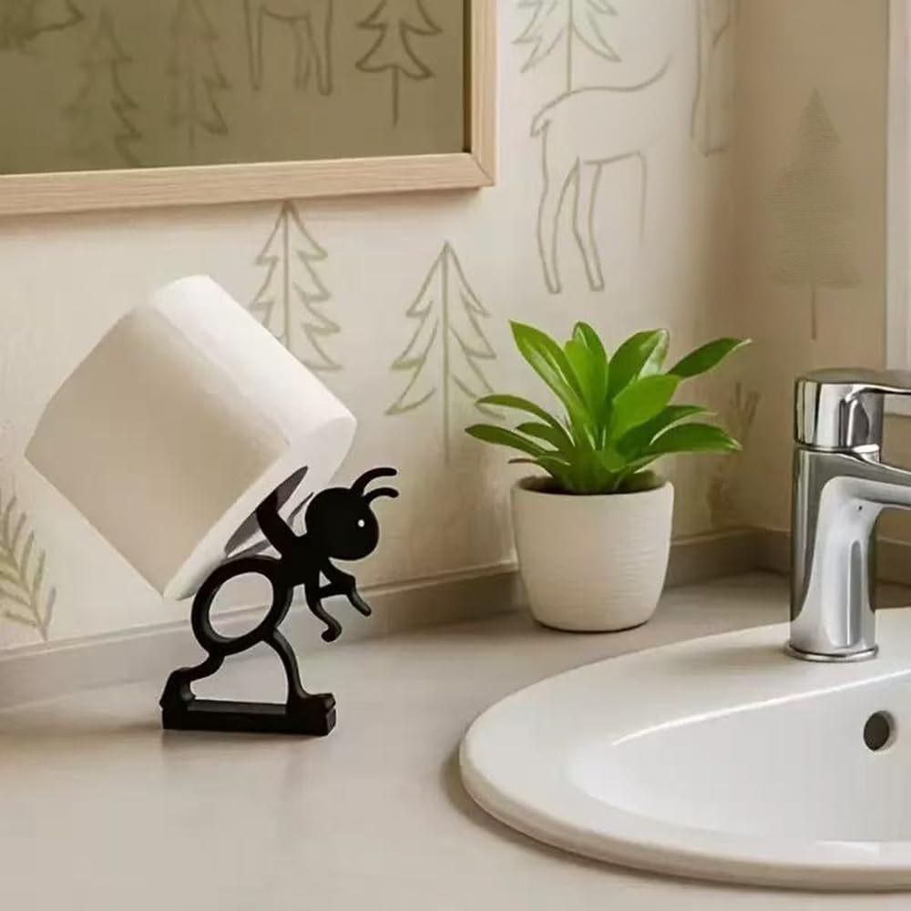 Home Living Bathroom Vanity - 3D gedrukt Mier Toiletrolhouder Decoratie Badkamer