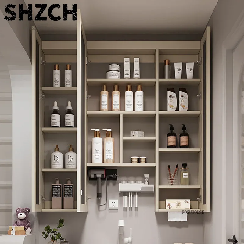 Home Living Bathroom Vanity - Moderne, verdikte badkamerspiegel met geïntegreerde slimme
