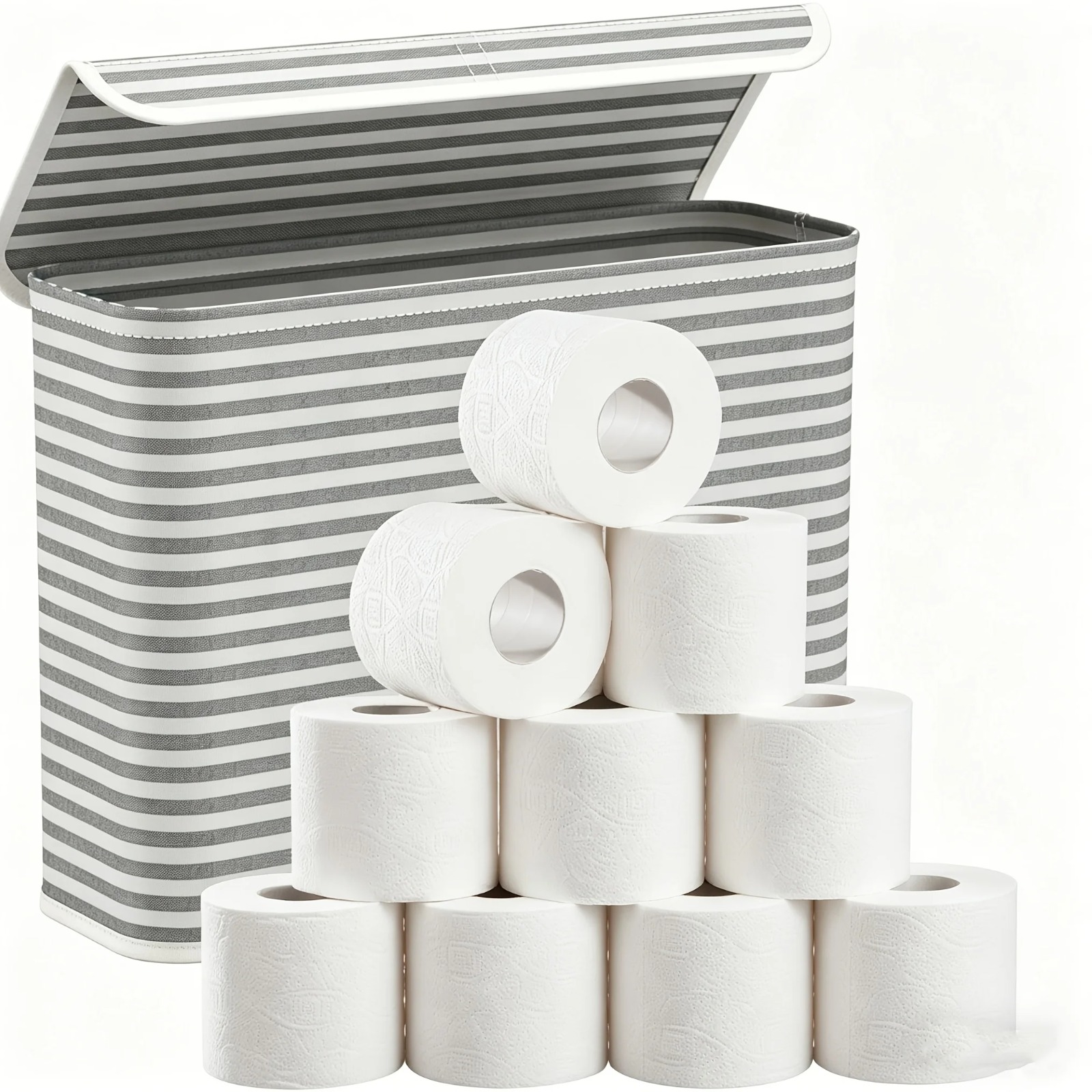 Home Bathroom Paper Towels - Badkamer Toiletrolhouder Opbergmand Opvouwbare stoffen bak