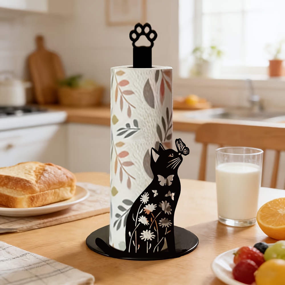 Home Bathroom Paper Towels - 1 Stuk 2D Platte Leuke Zwarte