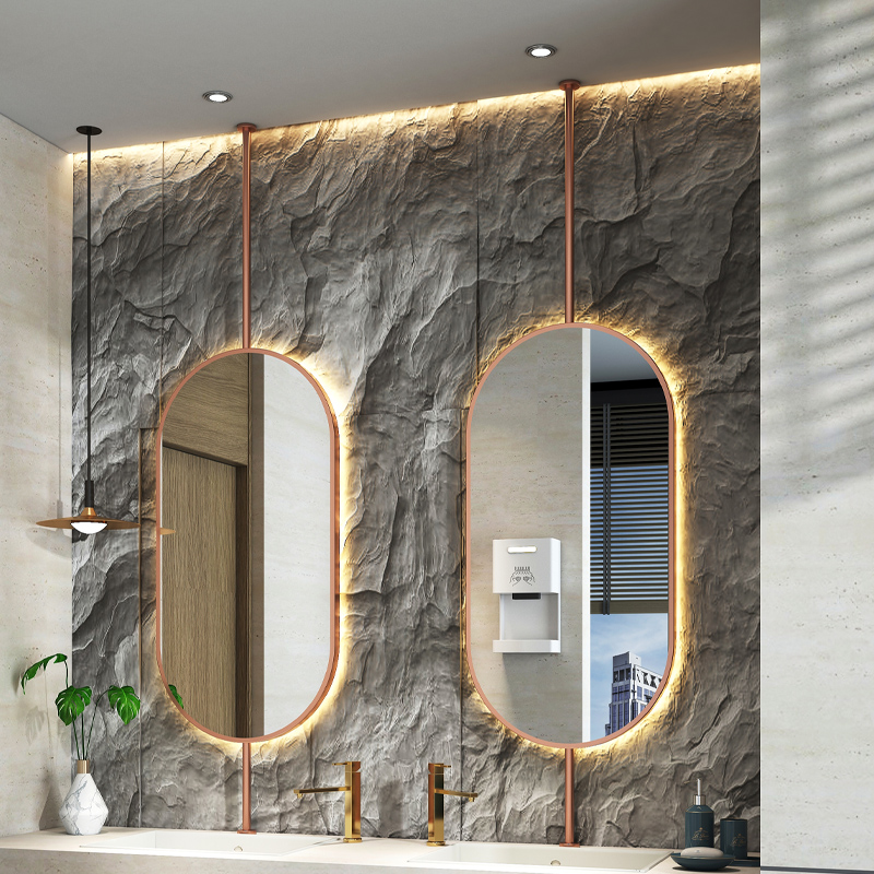 Home Living Bathroom Vanity - Maat 60x90cm Plafond ovale hangende spiegel