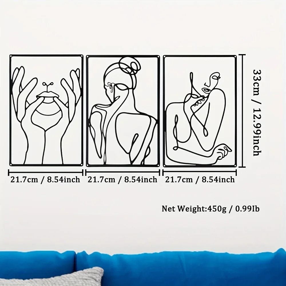 3 Stuks Prachtige Lijntekening - Home Goods Bathroom recensie en prijs
