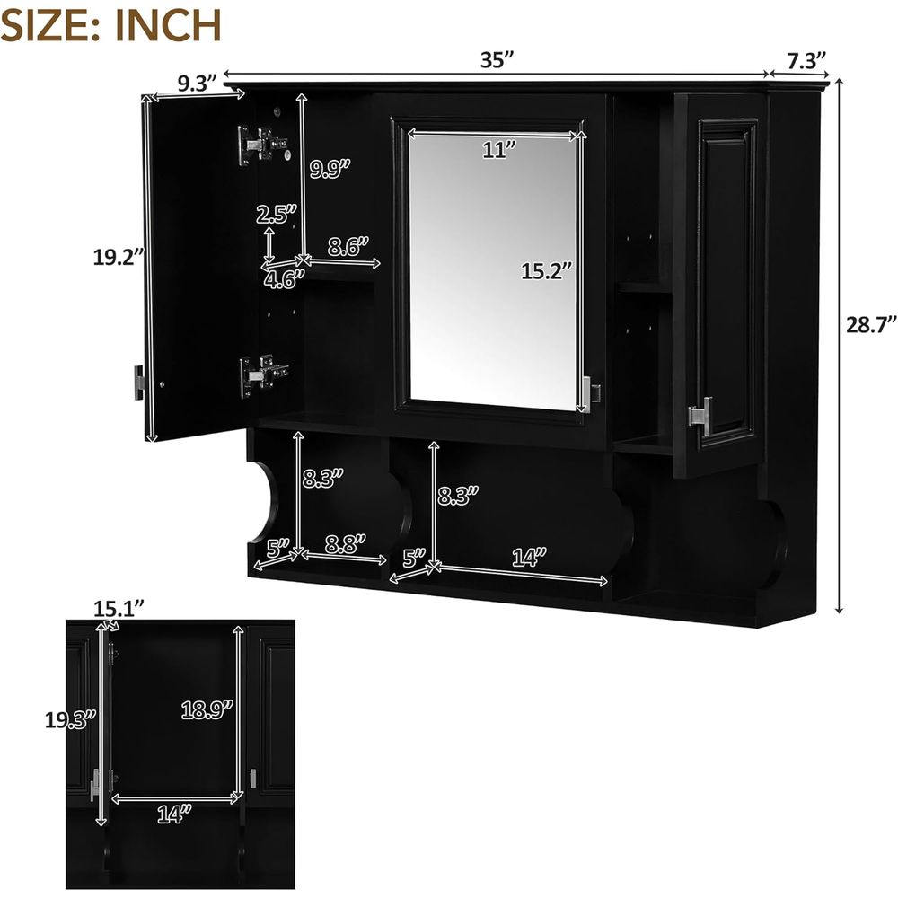 Badkamerwandkast met spiegel,  - Home Bathroom Mirror recensie en prijs