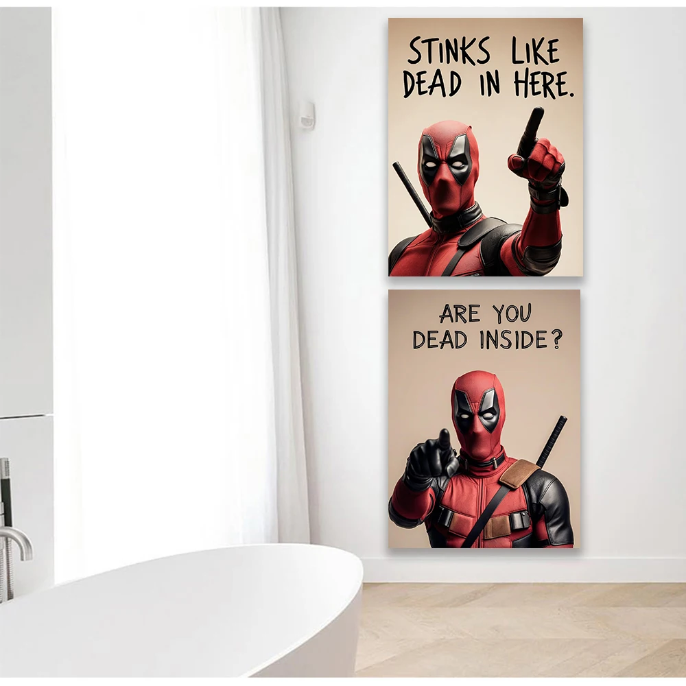 1PC frameloze Deadpool grappig - Home Bathroom Toilet recensie en prijs