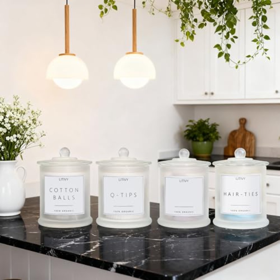 4-delige badkamerorganizers en - Home Bathroom Glass recensie en prijs
