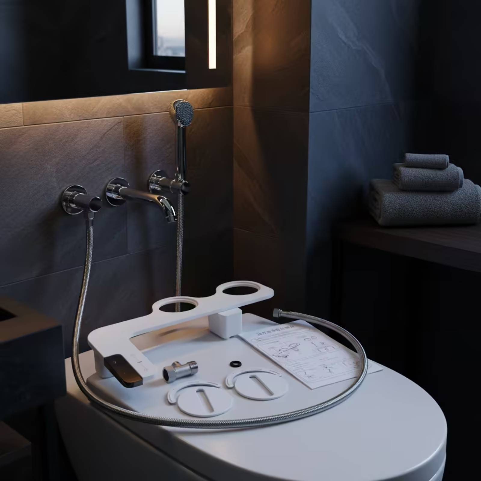 Bidet met zijbedieningspaneel, - Home Bathroom Accessories recensie en prijs