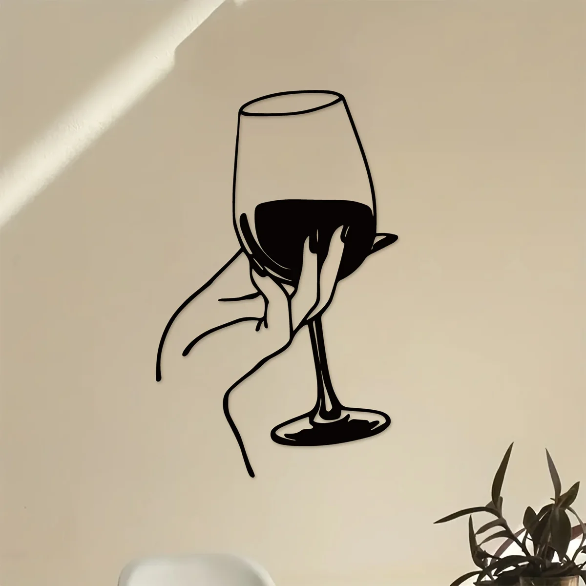 Wine Lover Lady Hand metalen w - Home Goods Bathroom recensie en prijs
