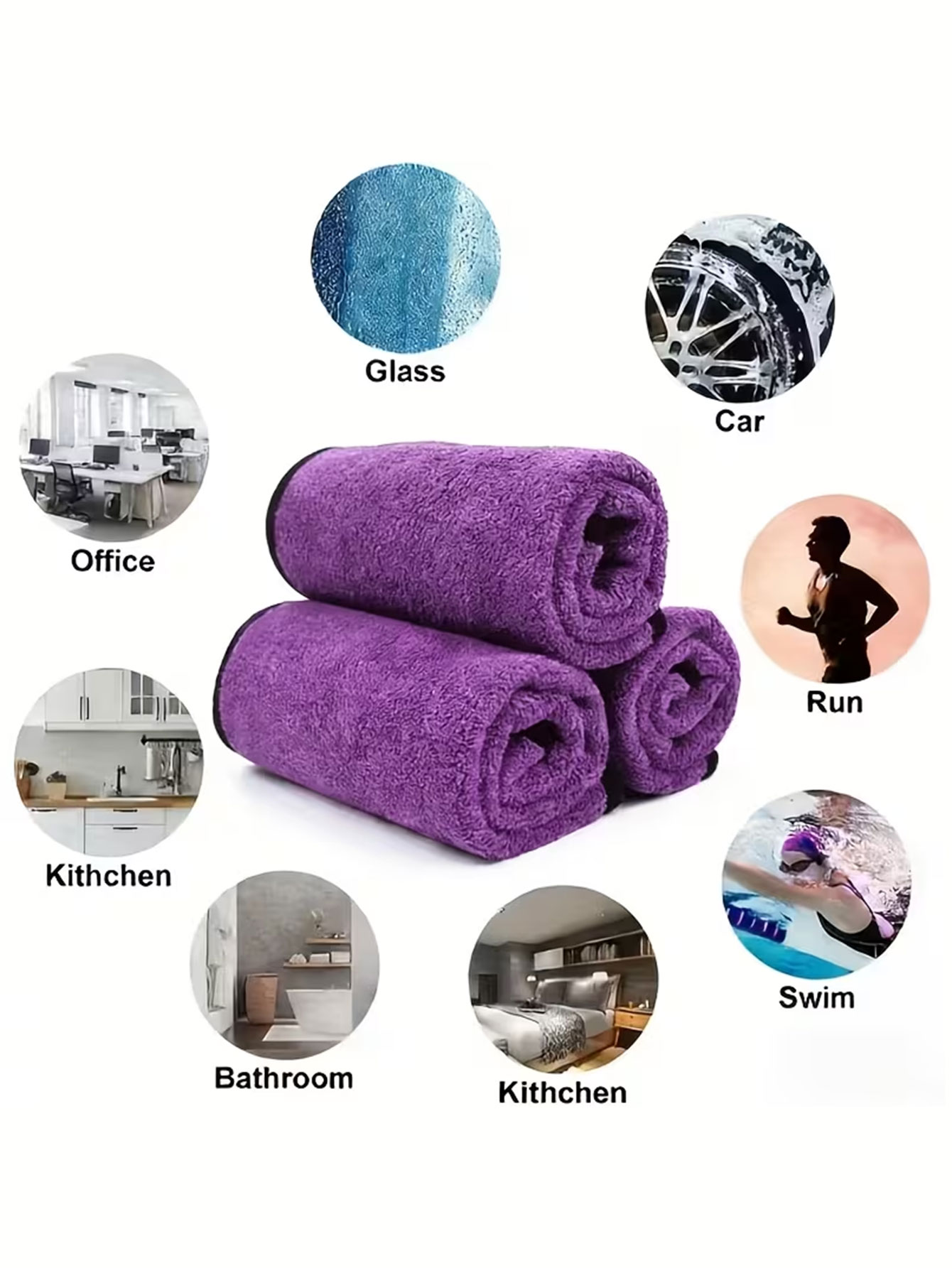 10-pack dubbelzijdige microvez - Home Bathroom Glass recensie en prijs