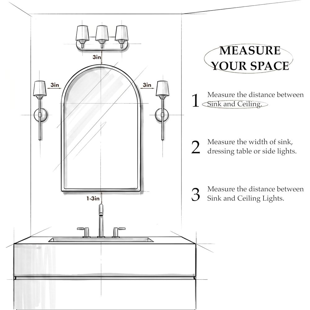 Luxueus gebogen gouden badkame - Home Bathroom Mirror recensie en prijs