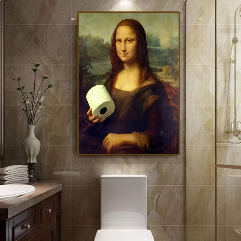 1pc grappige abstracte badkame - Home Bathroom Toilet recensie en prijs
