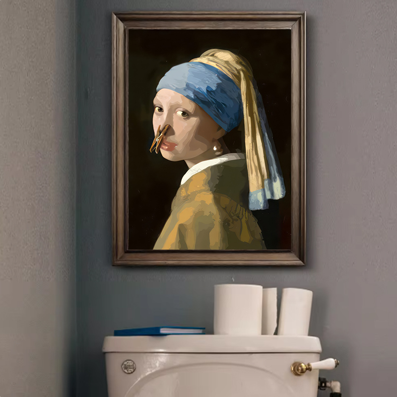 1pc grappige abstracte badkame - Home Bathroom Toilet recensie en prijs