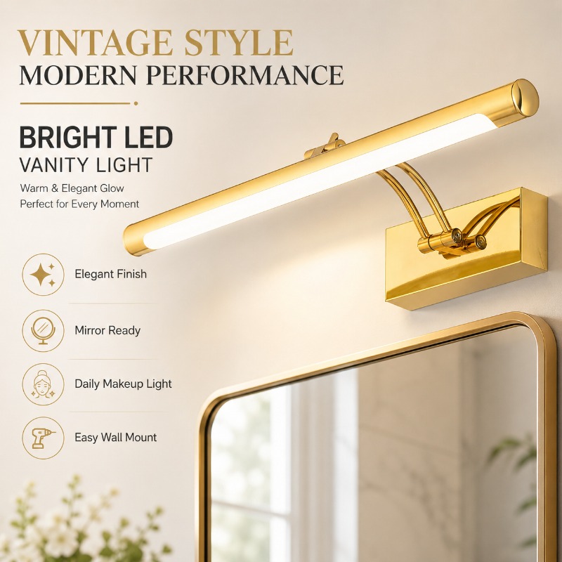40cm 55cm 70cm Vintage LED Spi - Home Bathroom Mirror recensie en prijs