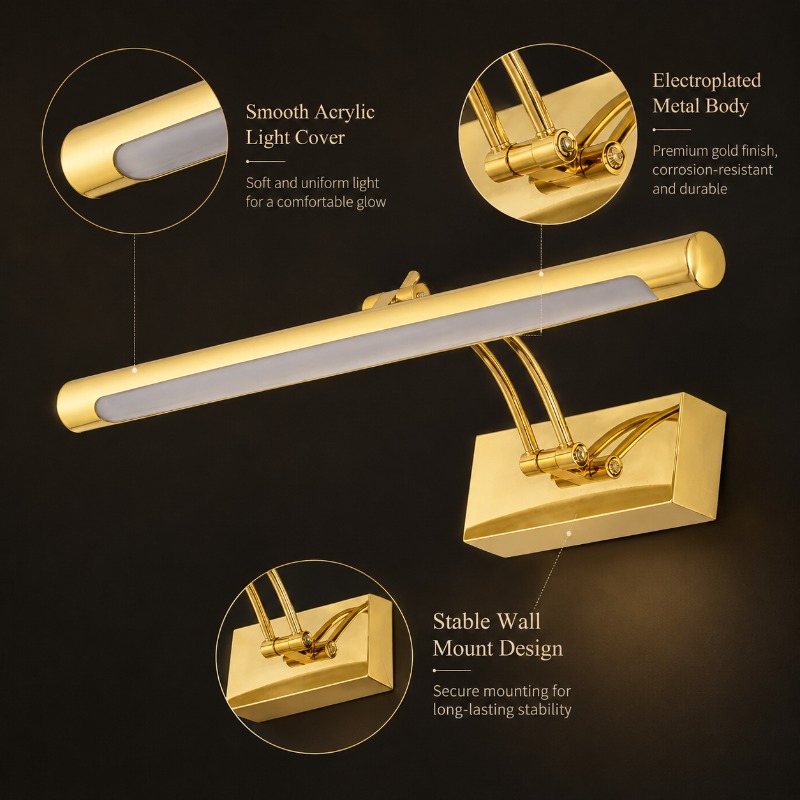 40cm 55cm 70cm Vintage LED Spi - Home Bathroom Mirror recensie en prijs