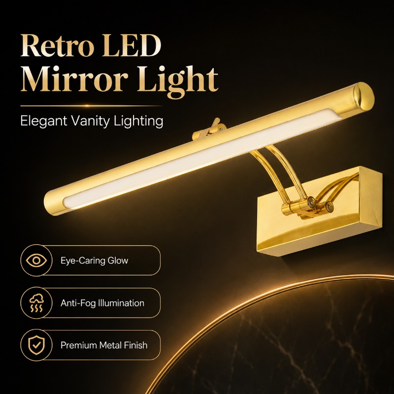40cm 55cm 70cm Vintage LED Spi - Home Bathroom Mirror recensie en prijs