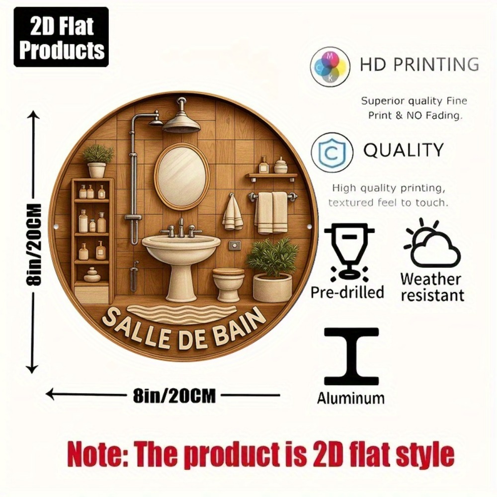 CIFBUY Retro Franse badkamer r - Home Bathroom Wall Decor recensie en prijs