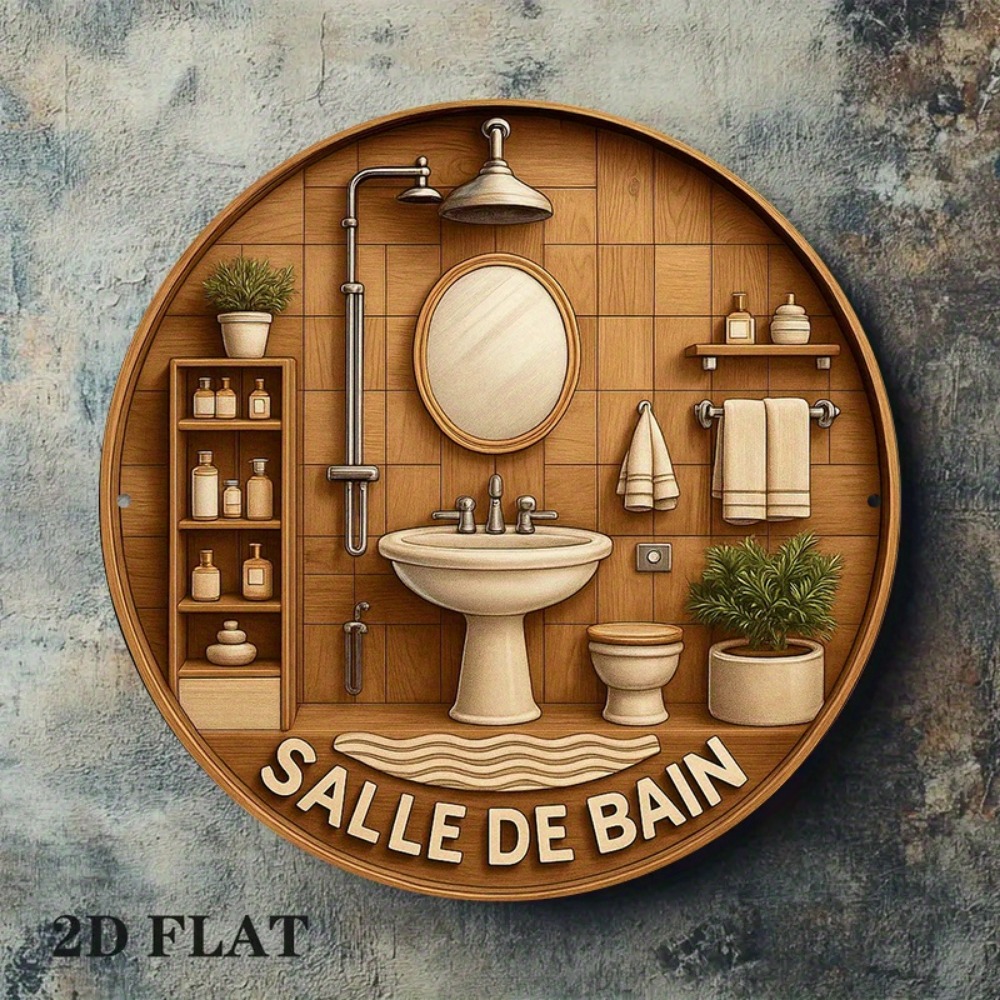 CIFBUY Retro Franse badkamer r - Home Bathroom Wall Decor recensie en prijs
