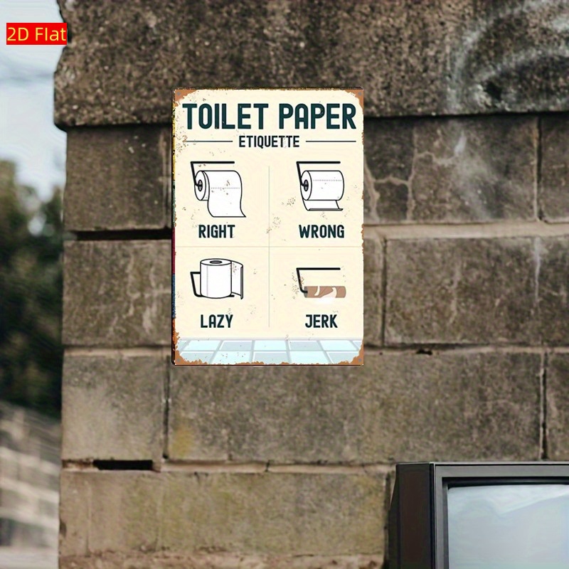 2D aluminium toiletpapier-etiq - Home Bathroom Etiquette recensie en prijs