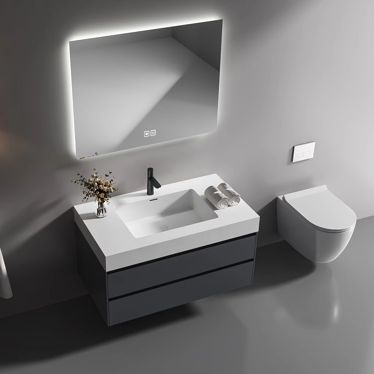 Modern luxe wandmodel badkamer - Home Bathroom Trends recensie en prijs