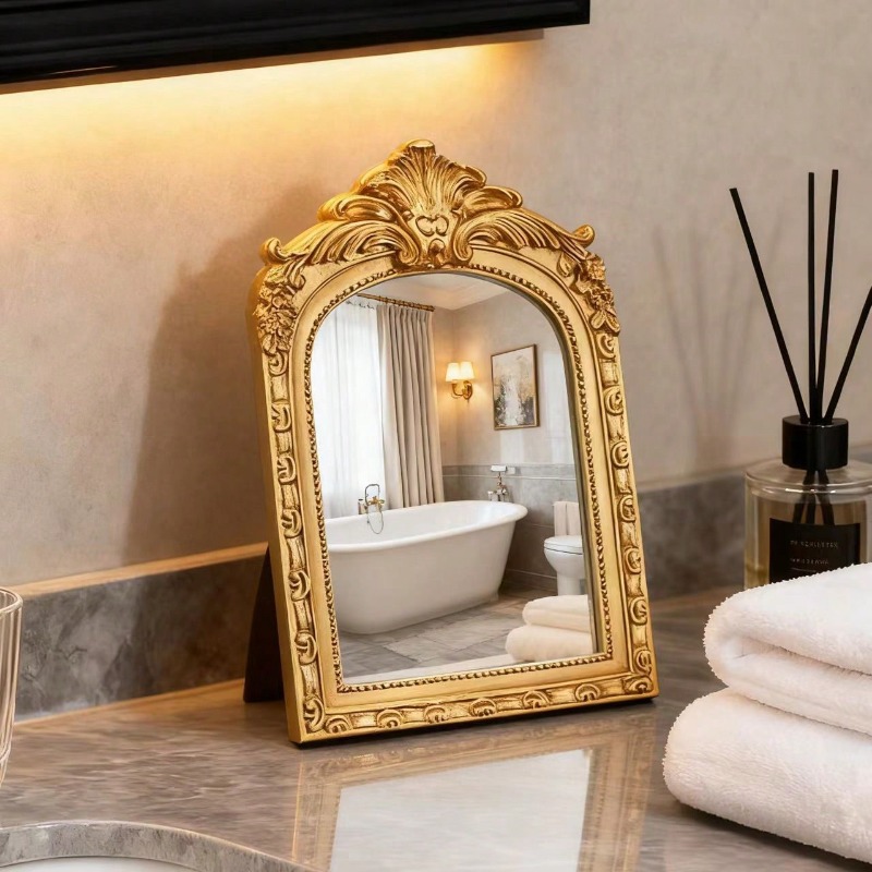 Gebogen gegraveerde decoratiev - Home Living Bathroom Vanity recensie en prijs