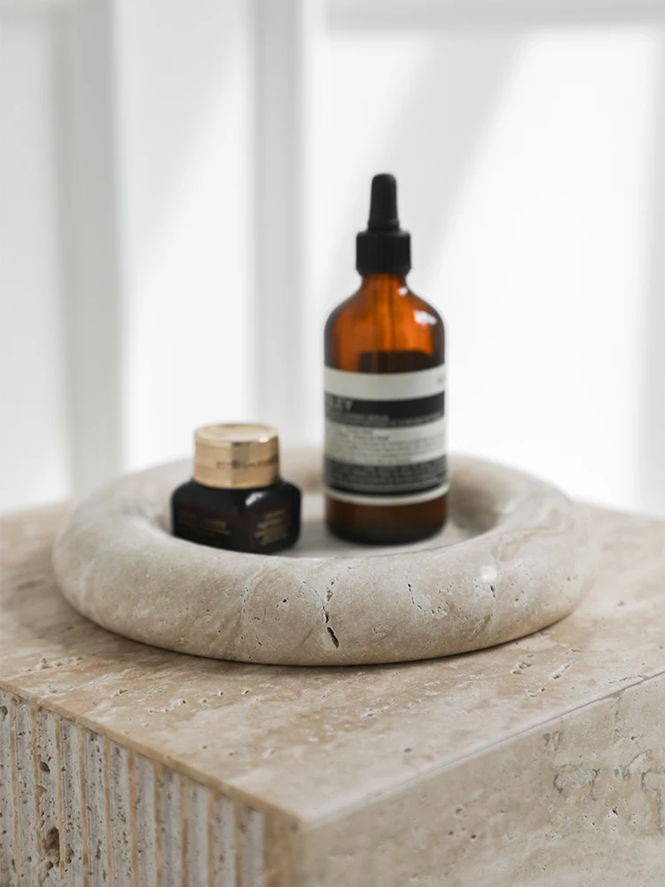 Trendy beige travertijn dienbl - Home Bathroom Trends recensie en prijs