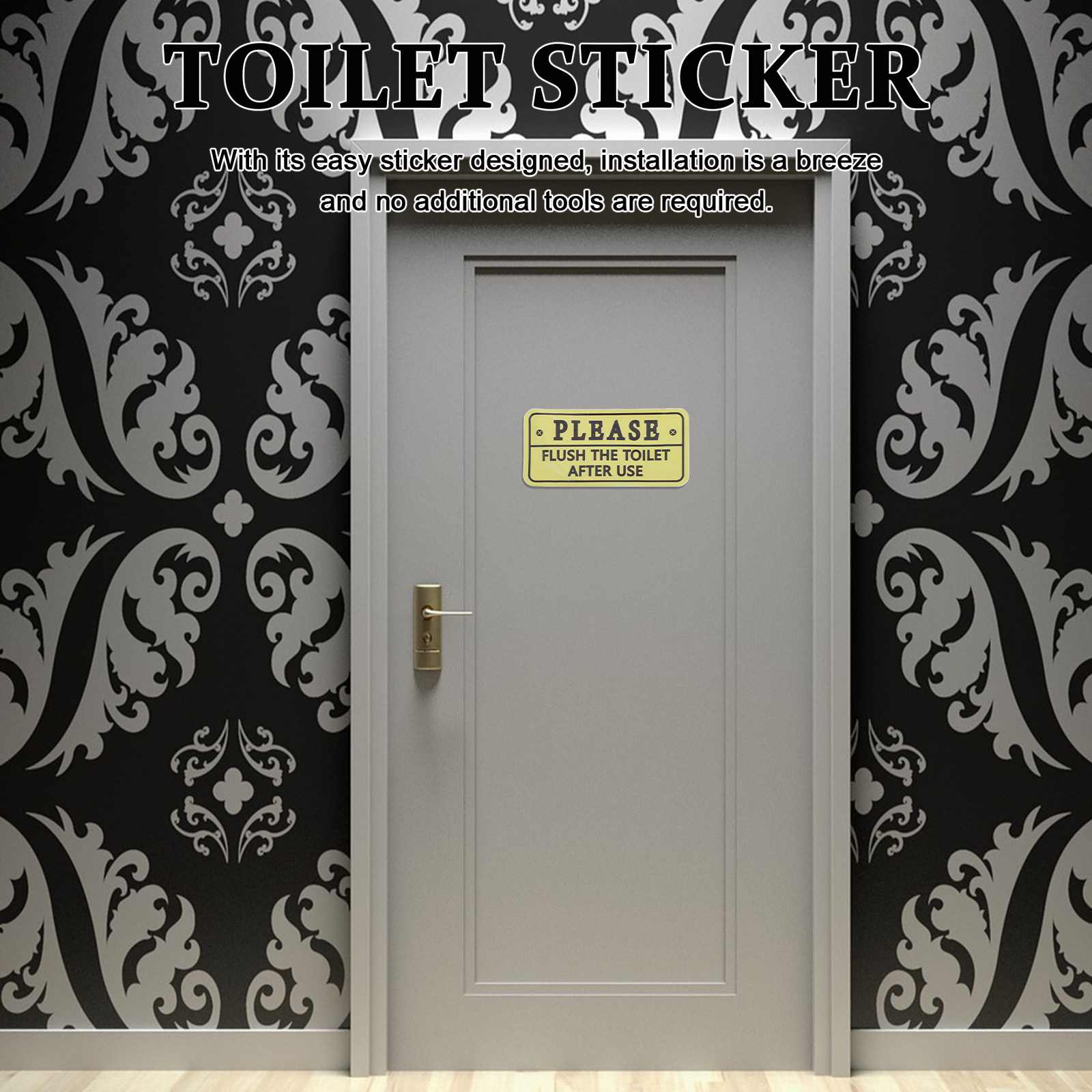 2 stuks toilet-herinneringssti - Home Bathroom Etiquette recensie en prijs