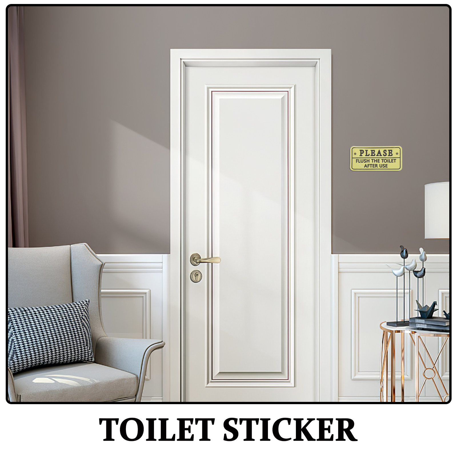 2 stuks toilet-herinneringssti - Home Bathroom Etiquette recensie en prijs