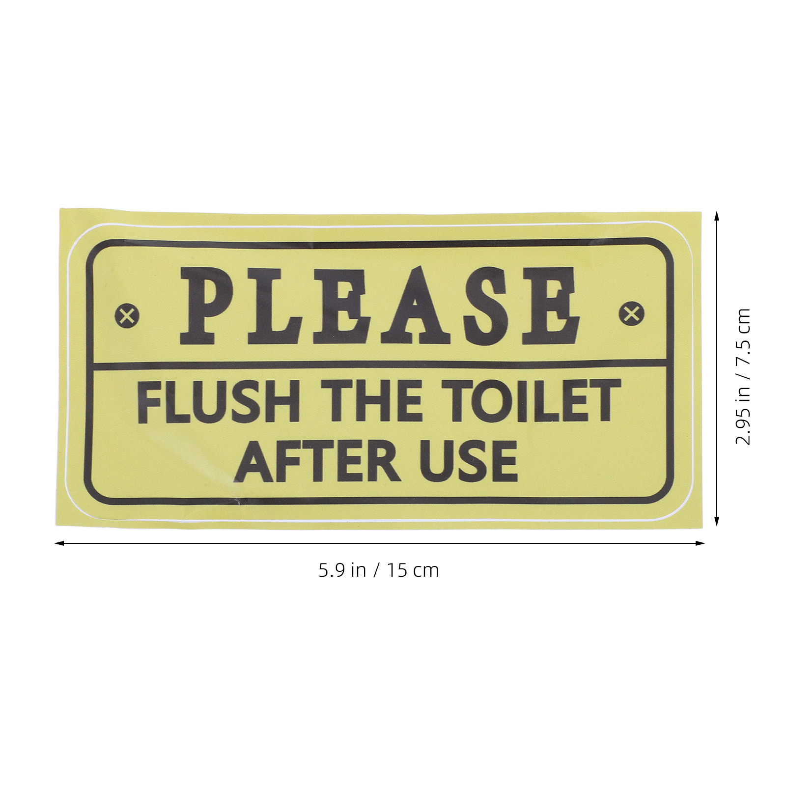 2 stuks toilet-herinneringssti - Home Bathroom Etiquette recensie en prijs