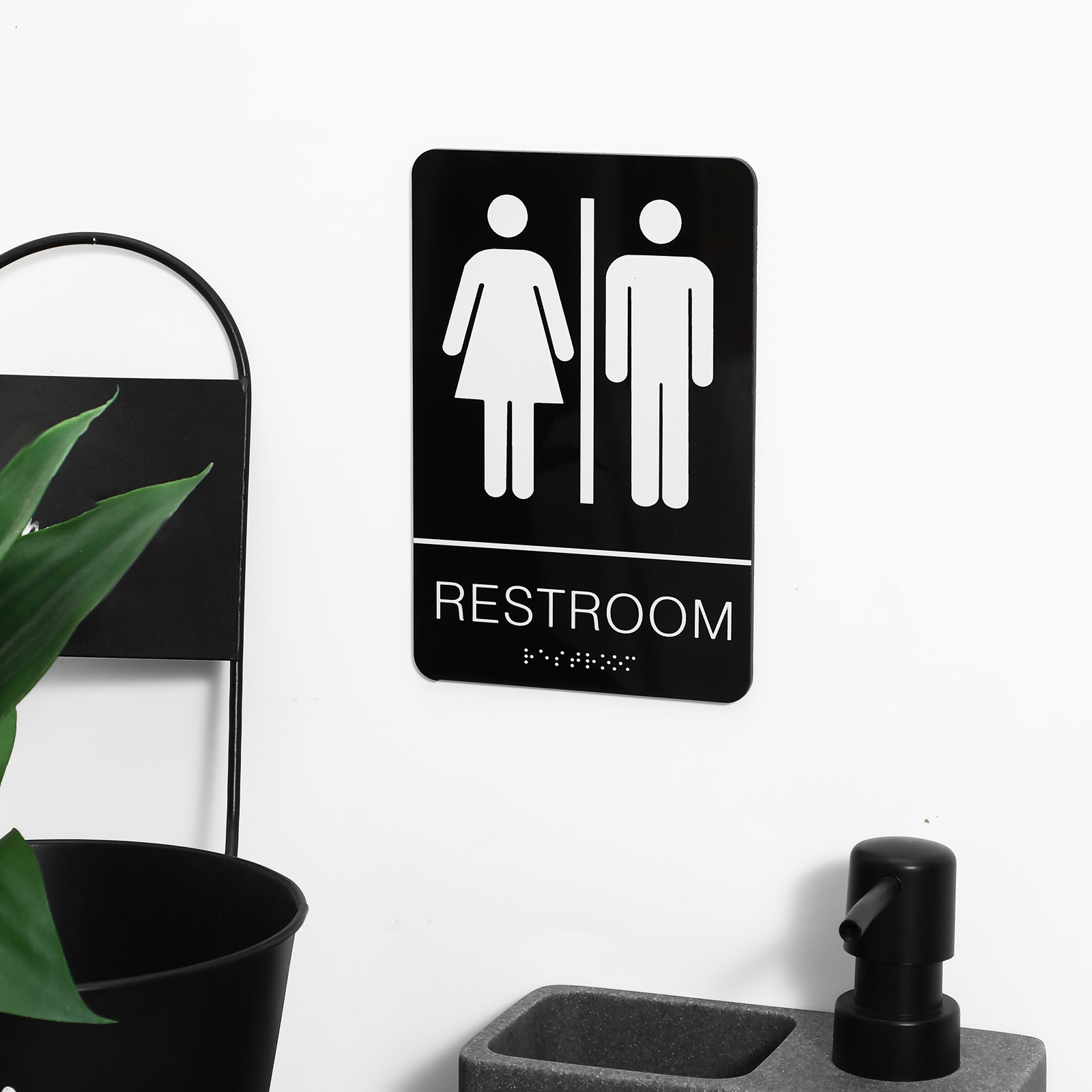 Unisex Braille-toiletbord, zel - Home Bathroom Toilet recensie en prijs