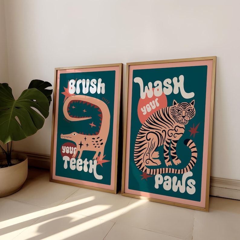 2 stks/set Tijger Wassen Uw Po - Home Bathroom Toilet recensie en prijs
